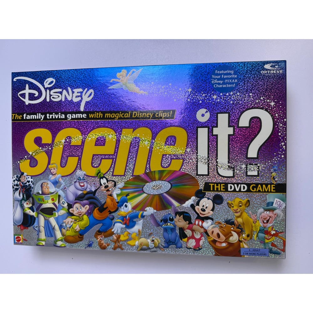 Disney Scene It‎ The DVD Game 2004 Mattel G3122 Trivia Board Game Complete